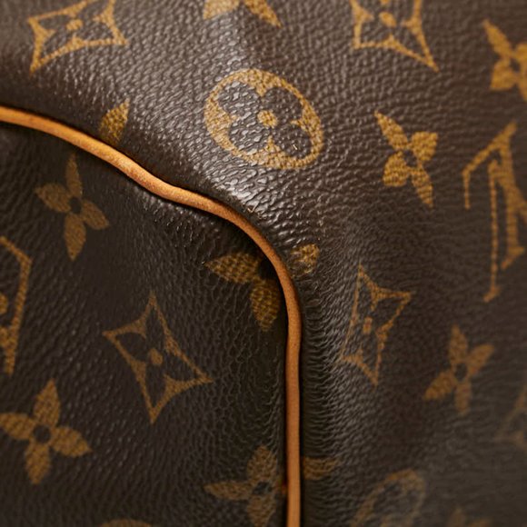 LOUIS VUITTON Brown Monogram Leather Keepall 50 Boston Bag - Picture 7 of 12